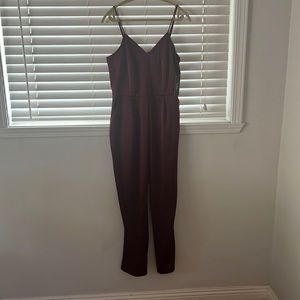 Burgundy jumpsuit